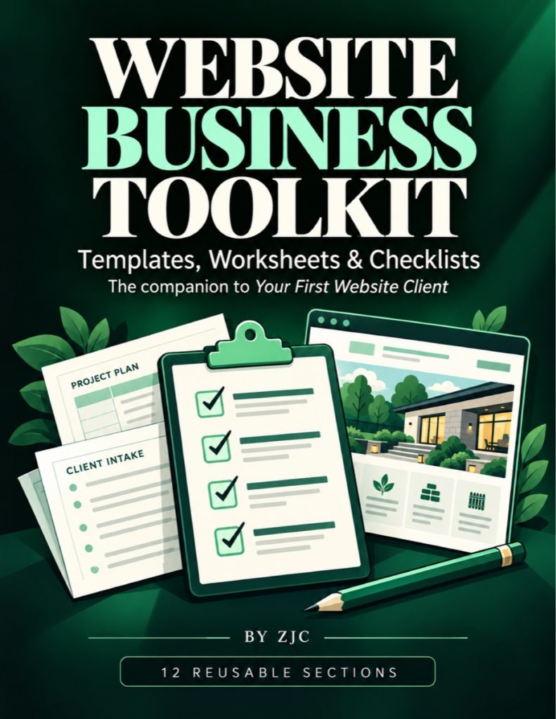 Cover of the Website Business Toolkit by ZJC
